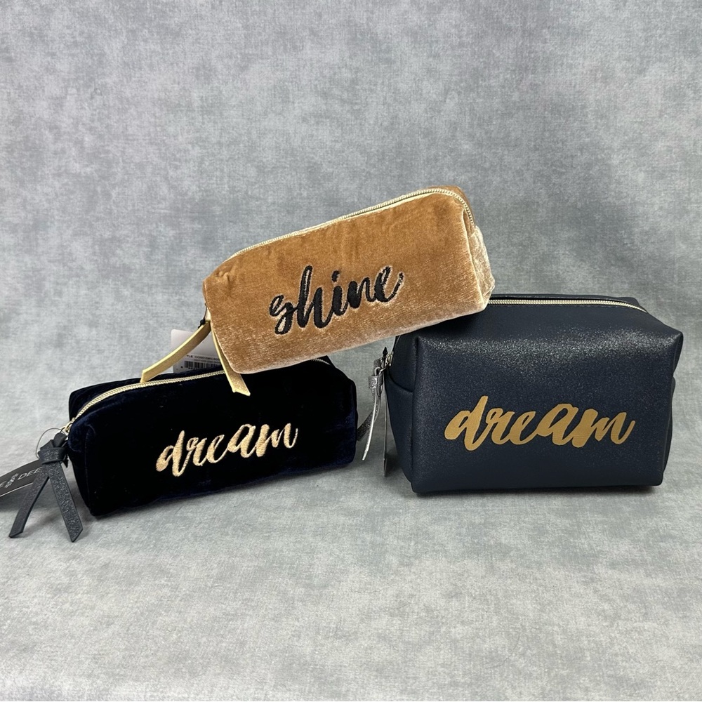 Jade & Deer Cosmetic Bag set, 1 of 3 sets available
